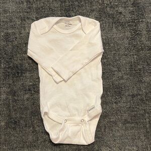 Carter's Cream Long Sleeve Baby Bodysuit